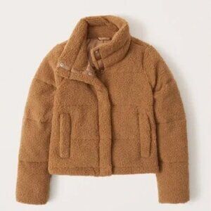 ABERCROMBIE & FITCH Sherpa Mini Puffer Jacket